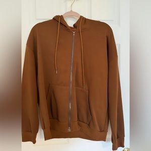 Brown cotton jacket.